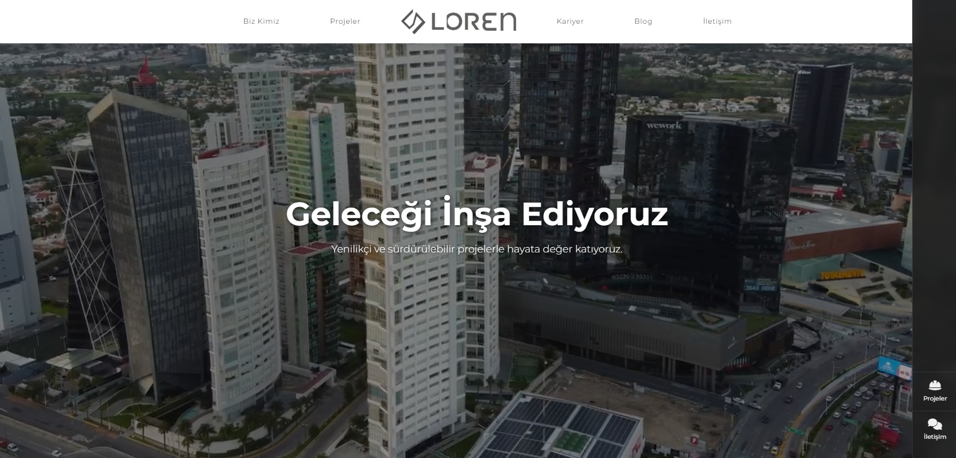 Loren İnşaat Web Sitesi