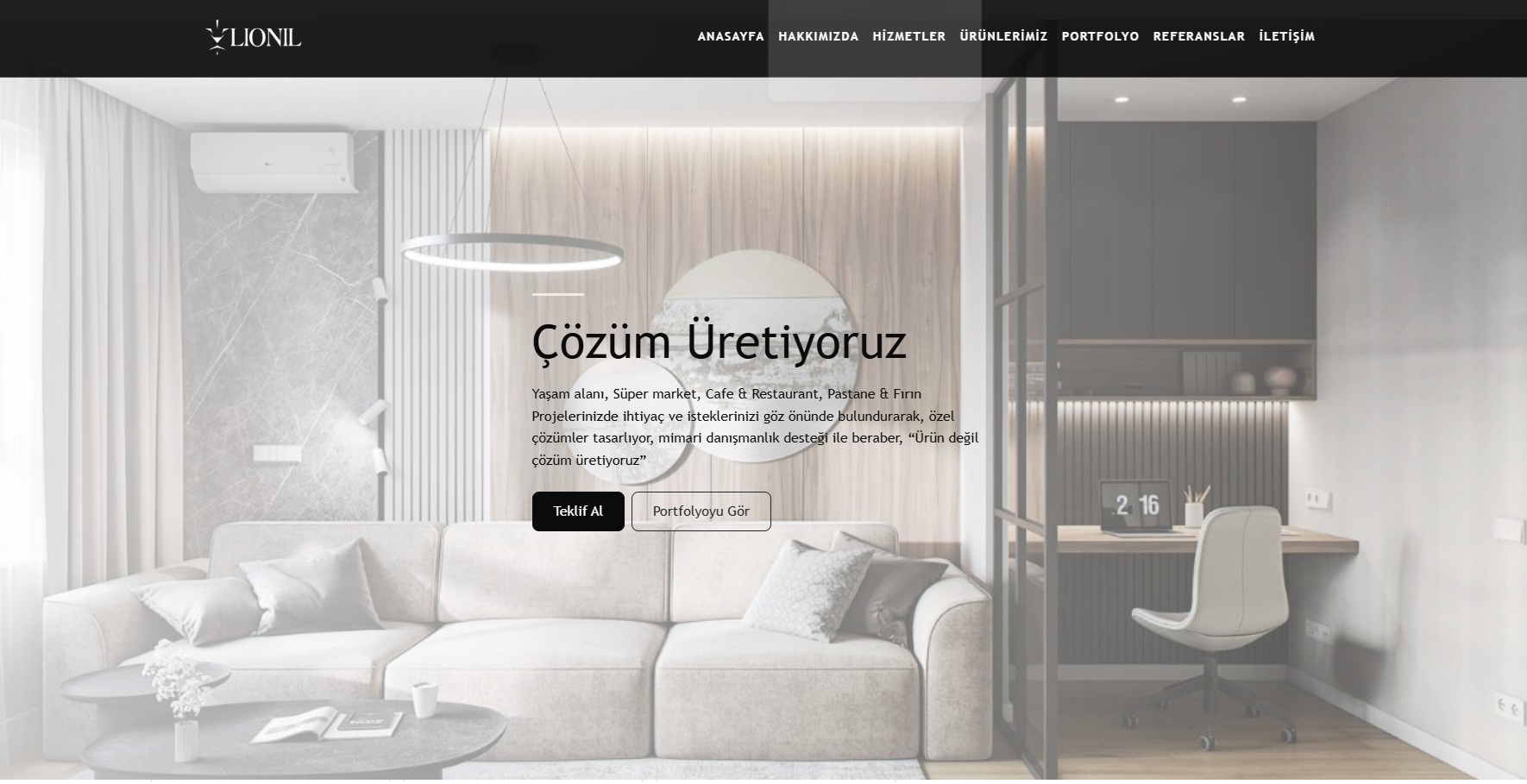 Lionil Mobilya Web Sitesi